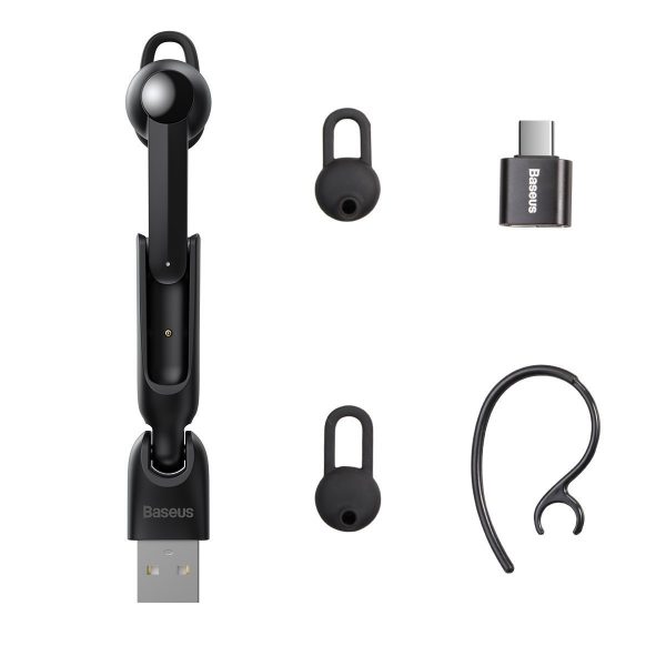 Baseus A05 Bluetooth Earpiece 5.0 USB - Black distributor