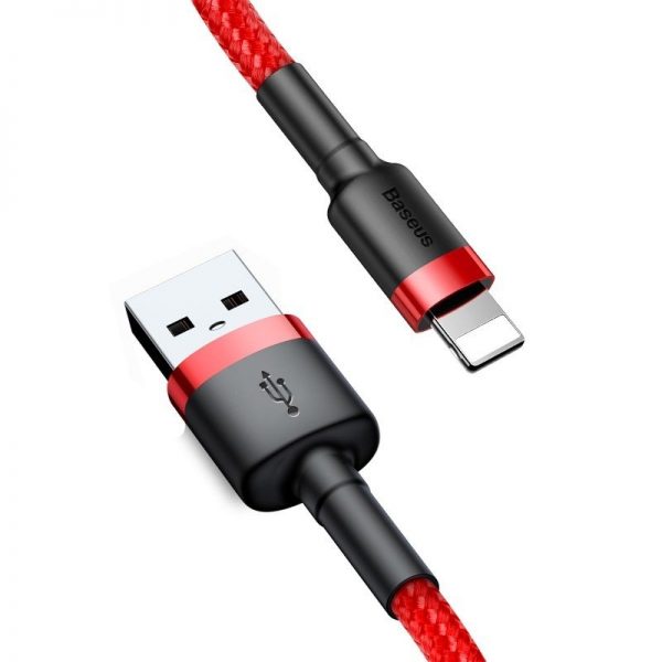 Baseus Cafule USB Lightning cable 2.4A 1m (black + red) cena