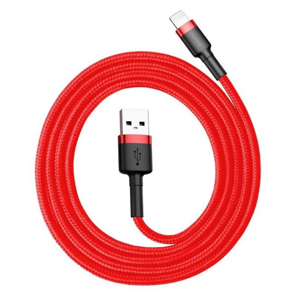 Baseus Cafule USB Lightning cable 2.4A 1m (black + red)