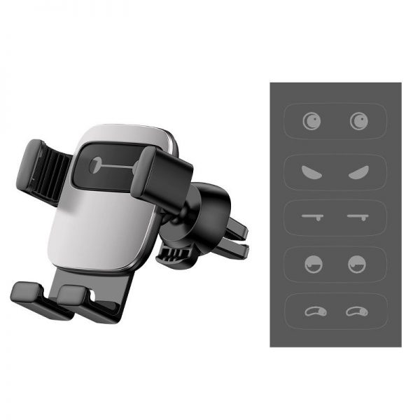 Baseus Cube Gravitational car holder on ventilation grid (Silver) navod