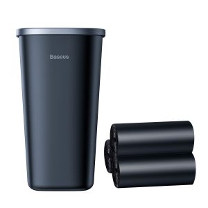 Baseus Dust-free Vehicle-mounted Trash Can（Trash Bag 3 roll/90）Black