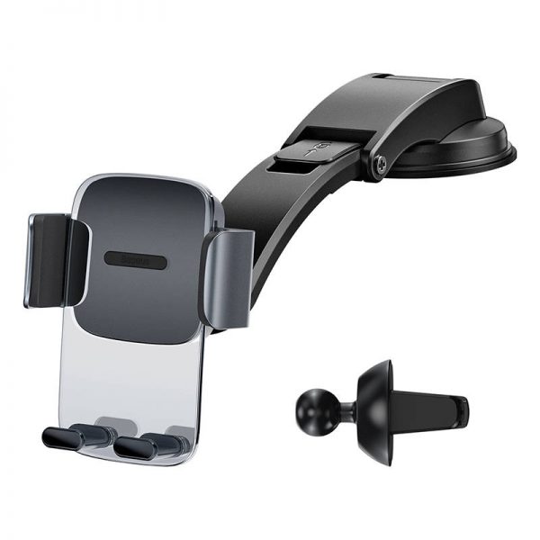 Baseus Easy Control Clamp car holder for grille / dashboard (black)