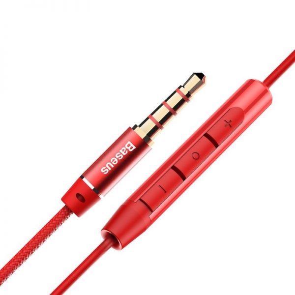 Baseus Encok H06 Earphones - Red distributor