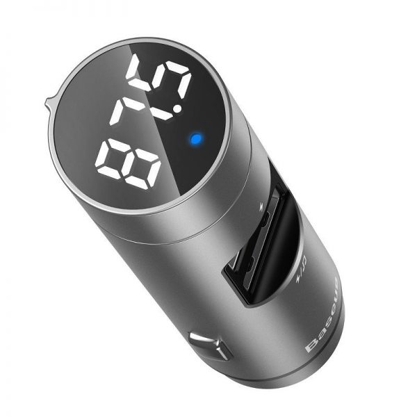 Baseus Energy Column Car Wireless MP3 Charger (Wireless 5.0+5V/3.1A) Silver distributor