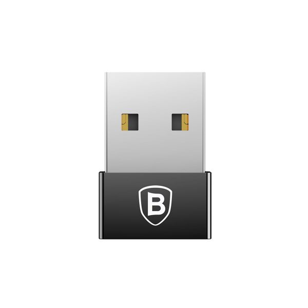 Baseus Exquisite USB to USB-C 2.4A Adapter (black) cena