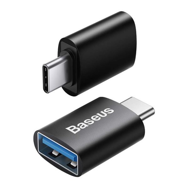 Baseus Ingenuity USB-C to USB-A adapter OTG (Black) cena