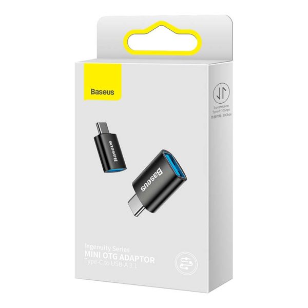 Baseus Ingenuity USB-C to USB-A adapter OTG (Black) sk