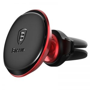 Baseus Magnetic Air Vent magnetic car holder for grid (Red)