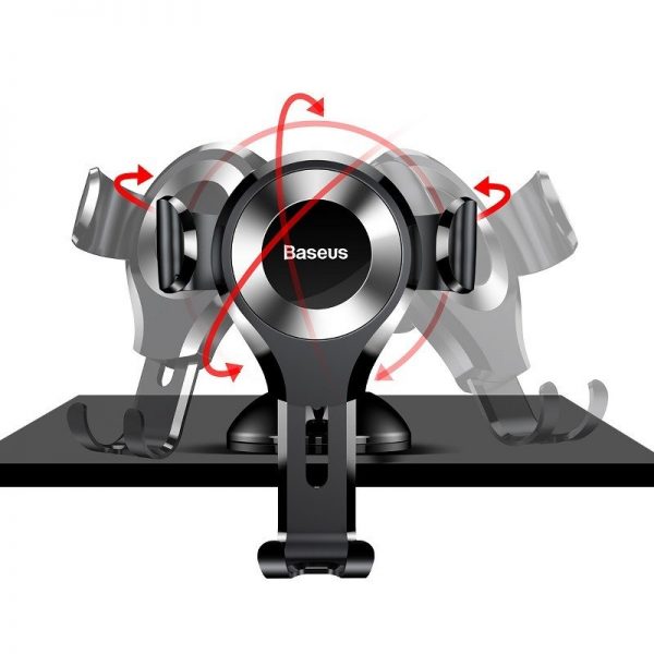 Baseus Osculum gravitational phone holder (black + silver) sk