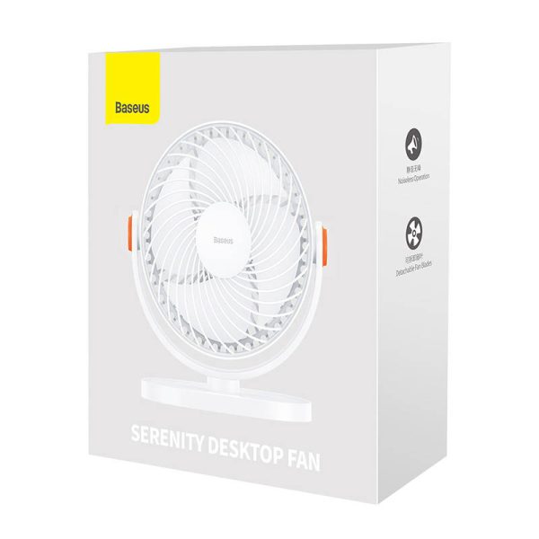 Baseus Serenity desktop oscillating fan (white) distributor