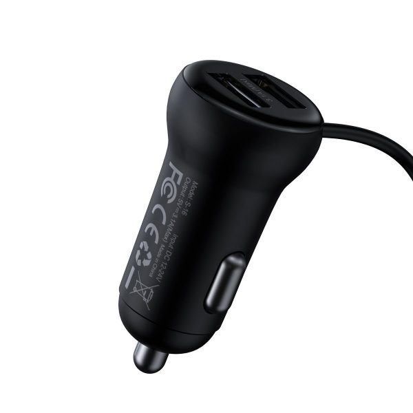 Baseus T typed S-16 wireless MP3 car charger Black distributor