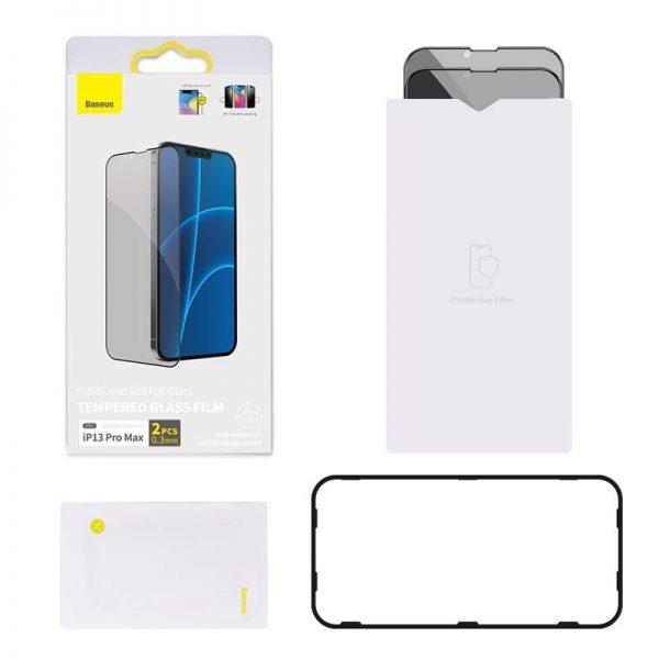 Baseus Tempered Glass Anti-spy 0.23mm for iPhone 13 Pro Max (2pcs) distributor