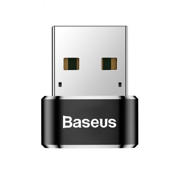 Baseus USB-C to USB-A adapter 3A (Black) cena