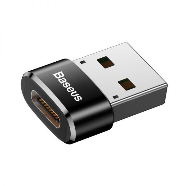 Baseus USB-C to USB-A adapter 3A (Black) distributor