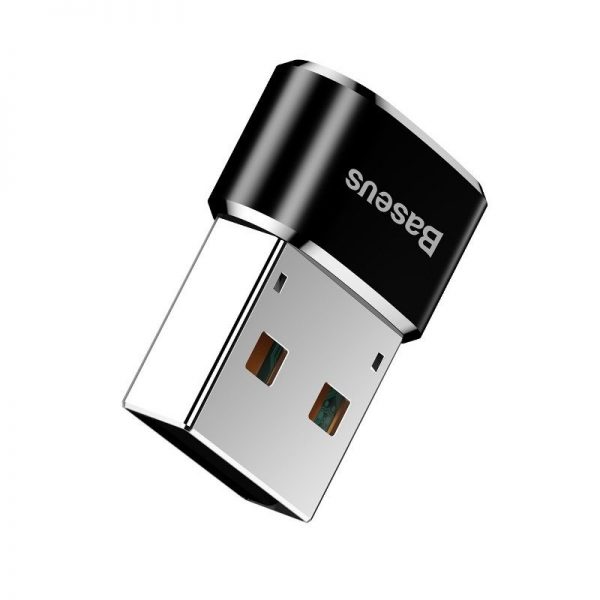 Baseus USB-C to USB-A adapter 3A (Black) sk