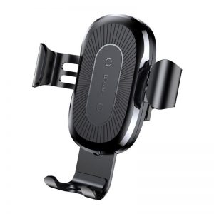 Baseus car gravitational grid holder with inductive charger Qi (black)