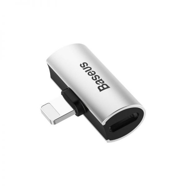 Baseus iP Male to Dual iP Female Adapter L46 Silver-Black sk