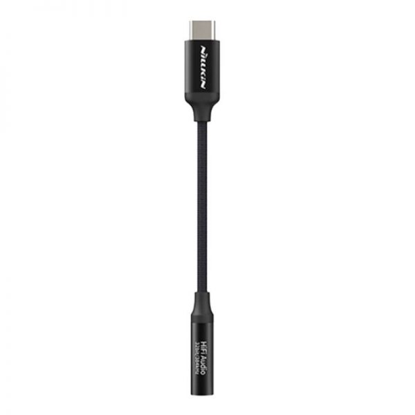 Nillkin Hi-Fi Decode USB-C to mini jack 3.5mm audio adapter (black)