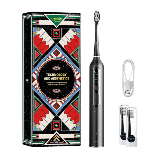 Usmile Sonic toothbrush with a set of tips U3 (black)